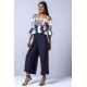 Calça Pantacourt Viscose Envelope Preta