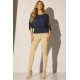 Blusa Mangaba Malha Azul Marinho