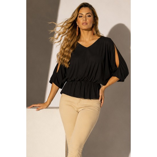 Blusa Mangaba Malha Preto