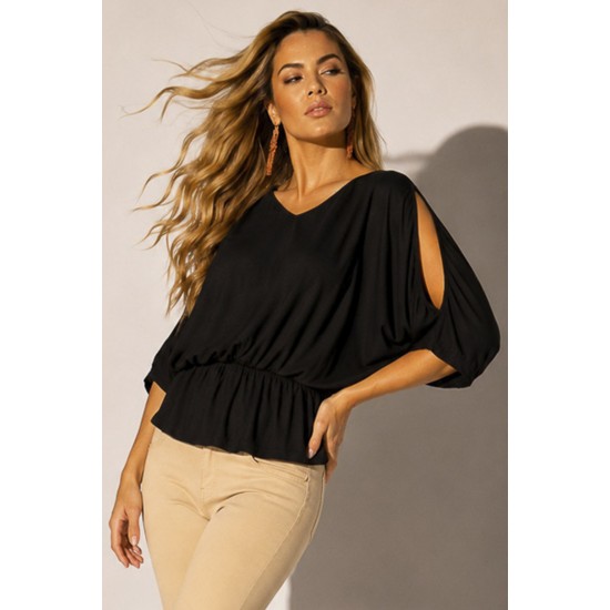 Blusa Mangaba Malha Preto