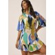 Vestido Curto Viscose Babado Selva Urbana