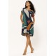 Vestido Curto Malha Amplo Always Estampa Geometrias do Tempo