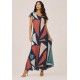 Vestido Amanara Longo Malha Geometrias do Tempo