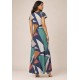 Vestido Amanara Longo Malha Geometrias do Tempo