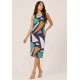 Vestido Aimara Curto Trapézio Malha Geometrias do Tempo