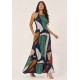 Vestido Longo Jennifer Malha Trapézio com Bolso Geometrias do Tempo