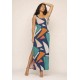 Vestido Longo Jandira Ombro Nu Fenda Lateral Geometrias do Tempo