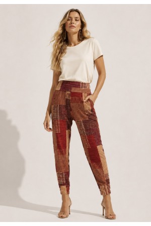 Calça Saruel Malha com Bolso Tramas do Sol