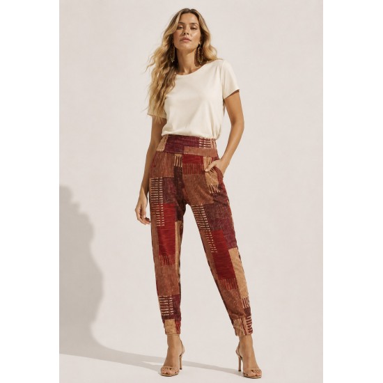 Calça Saruel Malha com Bolso Tramas do Sol