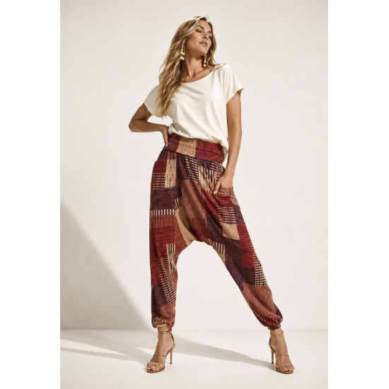 Calça Saruel Malha com Bolso na Frente Tramas do Sol