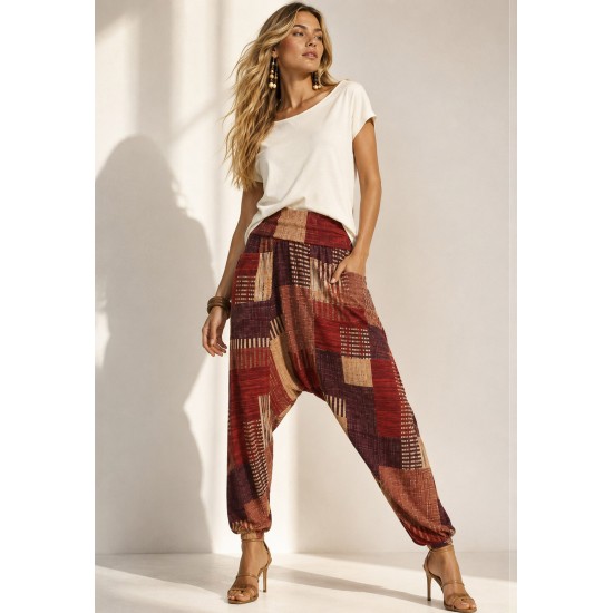 Calça Saruel Malha com Bolso na Frente Tramas do Sol