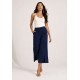 Calça Pantacourt Malha Azul Marinho