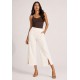 Calça Pantacourt Malha Off White