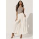 Calça Pantacourt Elastic Embaú Off White