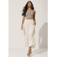 Calça Pantacourt Elastic Embaú Off White