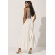 Calça Pantacourt Elastic Embaú Off White