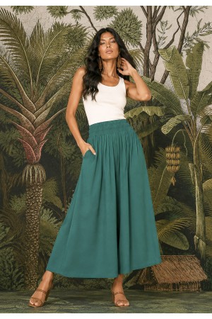 Calça Pantacourt Elastic Embaú Verde