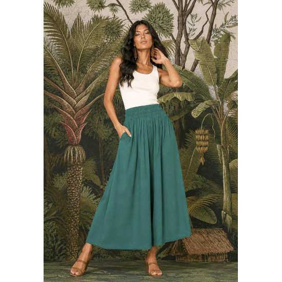 Calça Pantacourt Elastic Embaú Verde