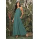 Vestido Longo Anambé Viscose com Bolsos Verde