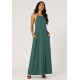 Vestido Longo Anambé Viscose com Bolsos Verde