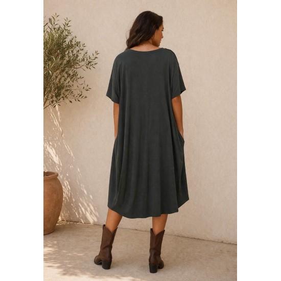 Vestido Midi Caju Malha Plus Mescla