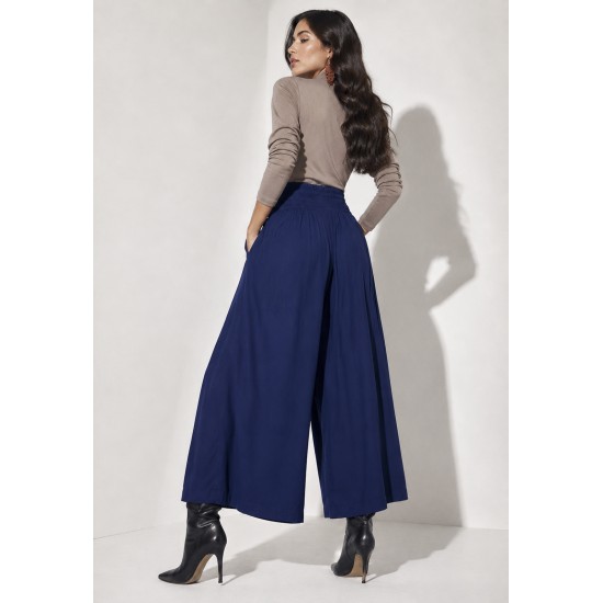 Calça Pantacourt Elastic Embaú Azul Marinho