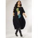 Vestido Amora Malha Midi Plus Preto