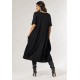 Vestido Amora Malha Midi Plus Preto