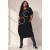 Vestido Midi Tribalê Malha Plus Preto