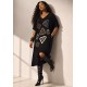 Vestido Ébano Malha Midi Plus Preto