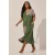 Vestido Terra Serena Midi Plus Musgo com Areia