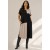 Vestido Terra Serena Midi Plus Areia Mineral e Preto