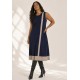 Vestido Midi Plus Linha Areia Marinho