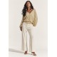 Blusa Moicana Malha Morcego Bege