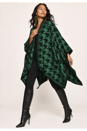 Poncho Tricot Ébano Verde