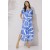 Vestido Midi Abapã Malha com Bolso Estampa Lagoa Botânica