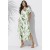 Vestido Midi Abapã Malha com Bolso Estampa Verde Selvagem