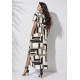 Vestido Midi Abapã Malha com Bolso Estampa Igaci