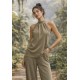 Blusa Trapézio Kaiapó Malha Areia