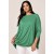 Blusa Ampla Malha Morcego Manga Longa Verde