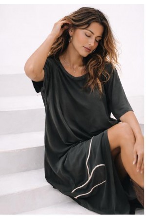 Vestido Midi Caju Malha Plus Mescla