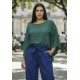Blusa Poncho Baguari Amplo Verde