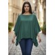 Blusa Poncho Baguari Amplo Verde