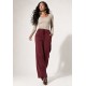Calça Pantalona Inhambuxintã Malha Bordô