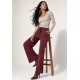 Calça Pantalona Inhambuxintã Malha Bordô