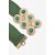 Cinto de Elástico Detalhes em Corda Trançado Verde Tamoio