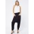 Calça Saruel Malha com Bolso na Frente Preto