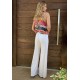 Calça Pantalona Inhambuxintã Malha Reta Branco