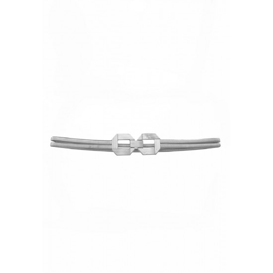 CINTO DE MOLA DUPLA PRATEADA