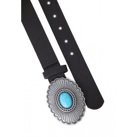 CINTO COM FIVELA AZUL PRETO